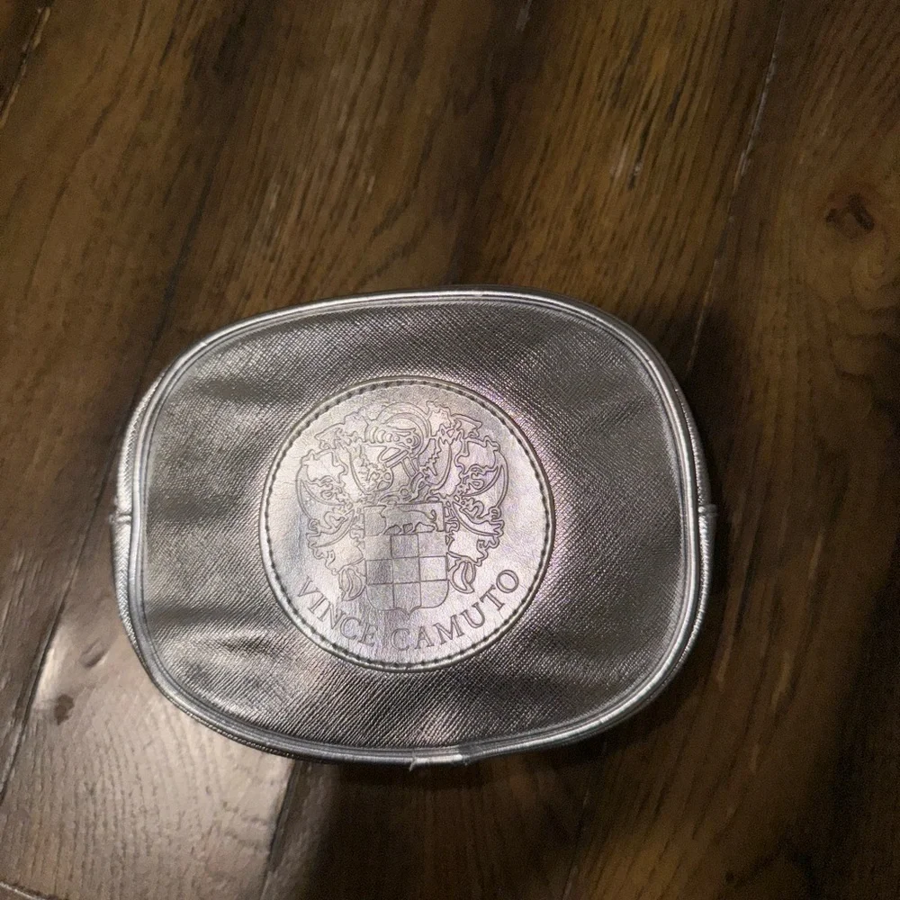 Vince Camuto Silver Cosmetic Bag